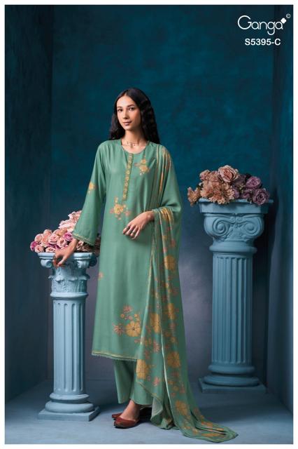 Ganga fyrevia 5395 wholesale dress materials in vijayawada